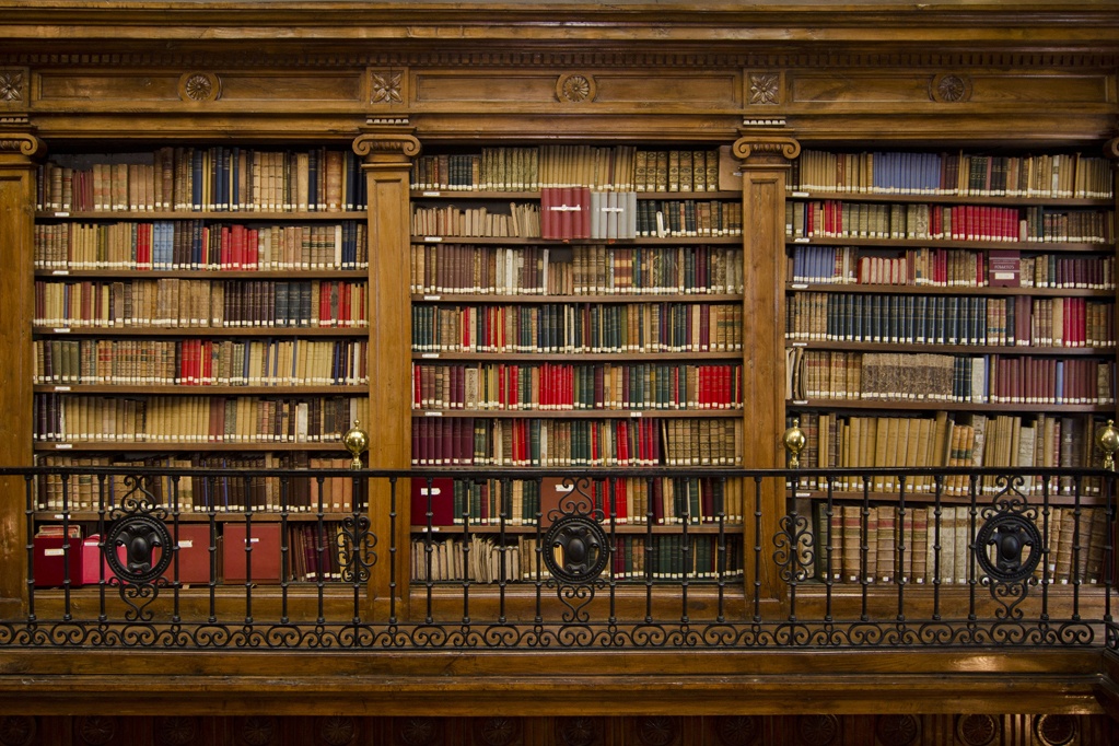 a wonderful library of old books in Spain