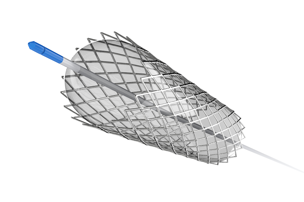 3d rendering stent or catheter for balloon angioplasty